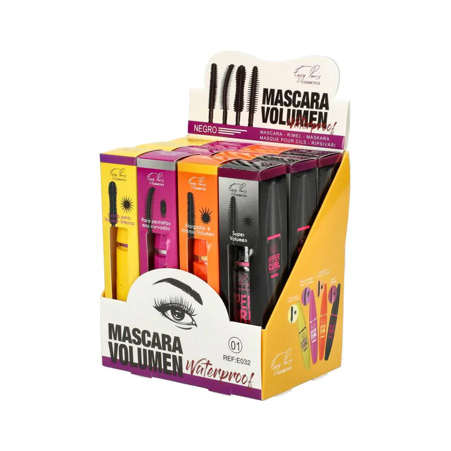 Máscara de pestañas volumen waterproof