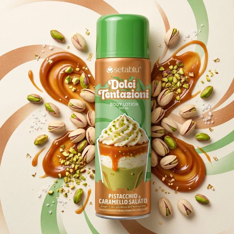 Desodorante corporal “Dolci Tentazioni” – Pistacho y Caramello Salato