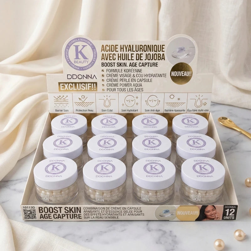 Boost Skin: Crema reestructurante con cápsulas de colágeno y péptidos blancos