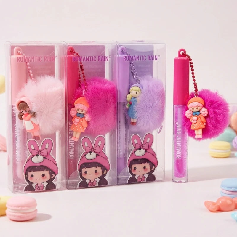 Llaveros “Peluche” Brillo, Lluvia Romántica – Écrin de Douceur