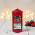 Vela grande frutos rojos