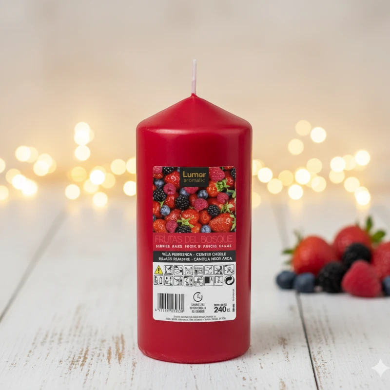 Vela grande frutos rojos
