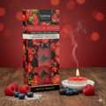 Lote 10 velas frutos rojos