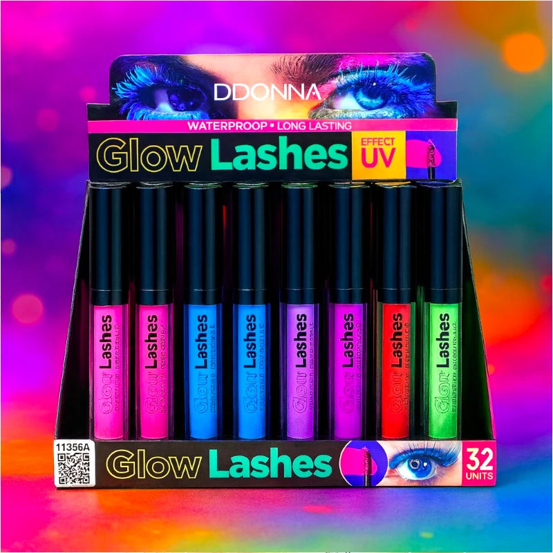 máscara de pestañas UV Glow Lashes – DDONNA