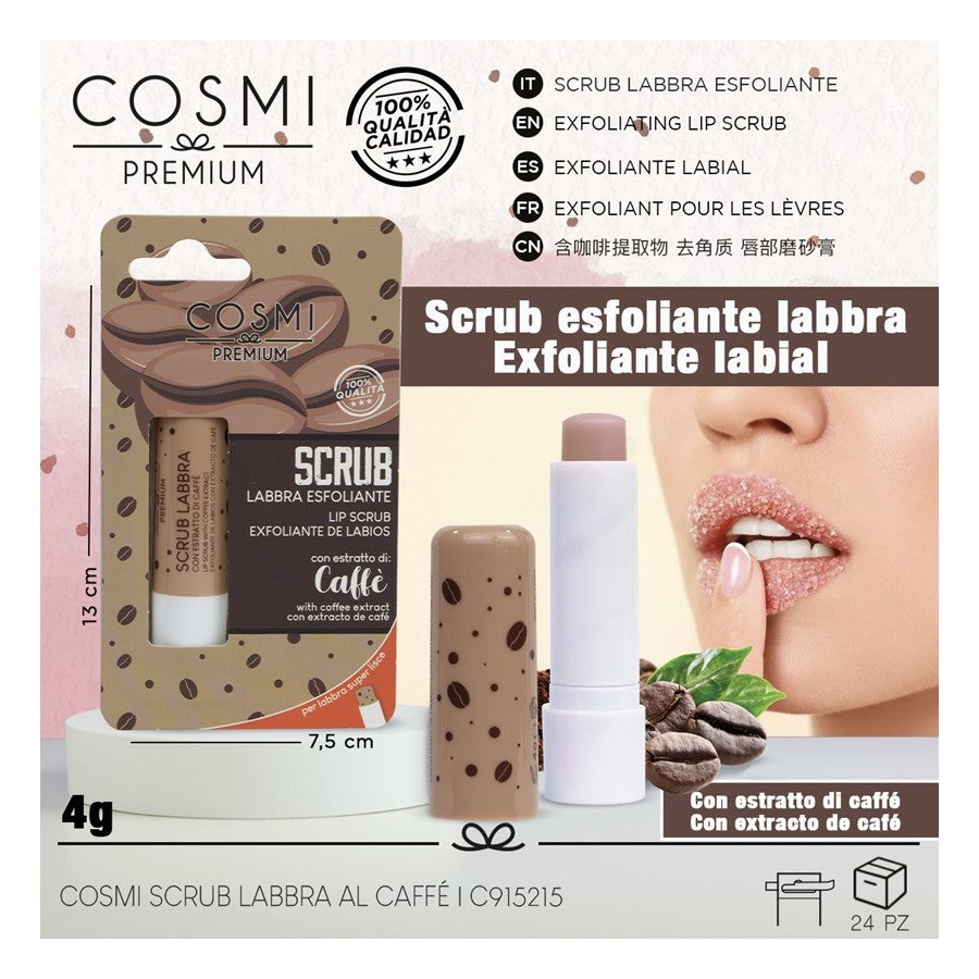 EXFOLIANTE LABIAL DE CAFE 4GR. COSMI